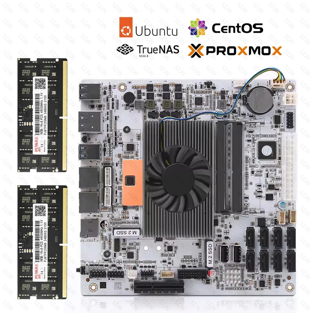 Mini Itx Dual 2.5G Nas Motherboard - I5-8265U ES 8 SATA NAS Motherboard