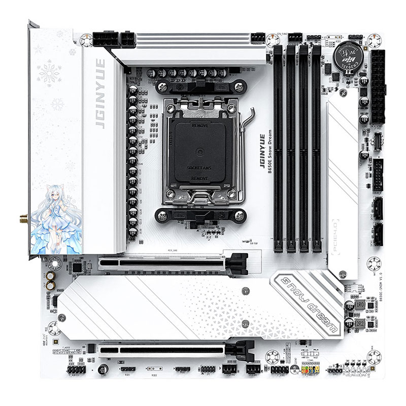 JGINYUE B650E Snow Dream AM5 M - đánh giá và giá Am5 Micro Atx Pcie 5.0 Motherboard